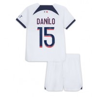 Paris Saint-Germain Danilo Pereira #15 Gostujuci Dres za djecu 2023-24 Kratak Rukav (+ Kratke hlače)